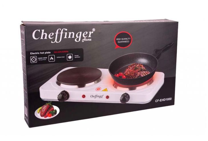 Електрически двоен котлон Cheffinger CF-EHD1000