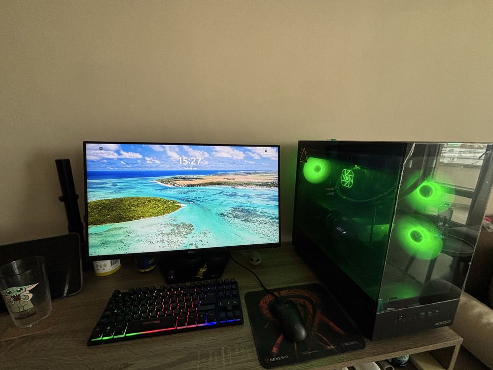 Гейминг монитор Dell - G2724D, 27'', 165Hz, 1ms, IPS, G-Sync