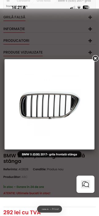 Grile bmw g30 originale