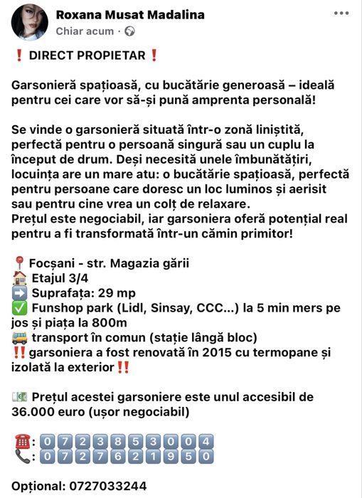 Garsoniera confort I