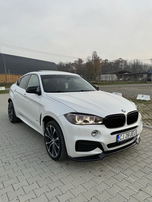 BMW X6 35i  306 Cai An-08.2018 Alb Perlat - Dotari de Top!!!