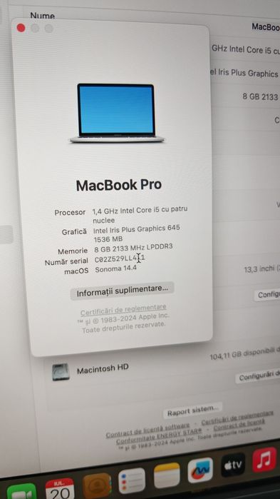 Macbook pro 2019 i5 8gb ram