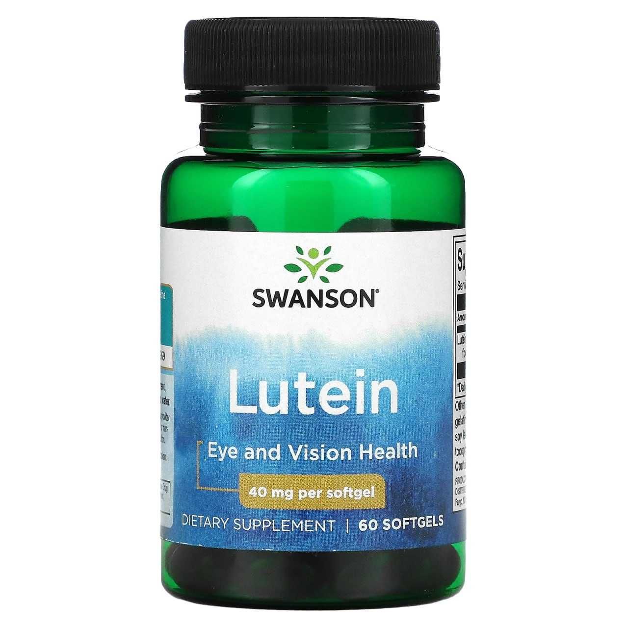 Свэнсон лютеин 40 мг, Swanson lutein 40 mg. lutein