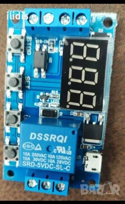 Таймер с кутийка за времезакъснение, 6-30, 220 V цикличен( нова стока)