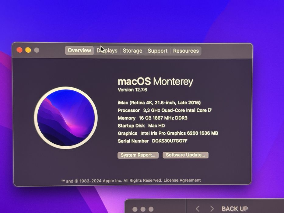 Imac 21,5 inch ca nou