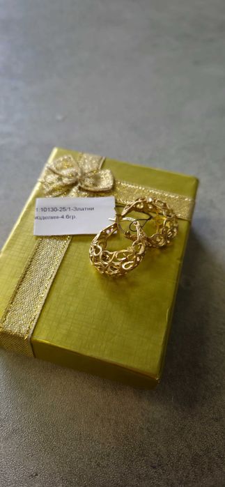 Златни Обеци 4.6гр 14к