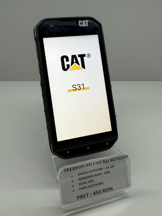 Telefon antishock Cat S31 Black 16GB