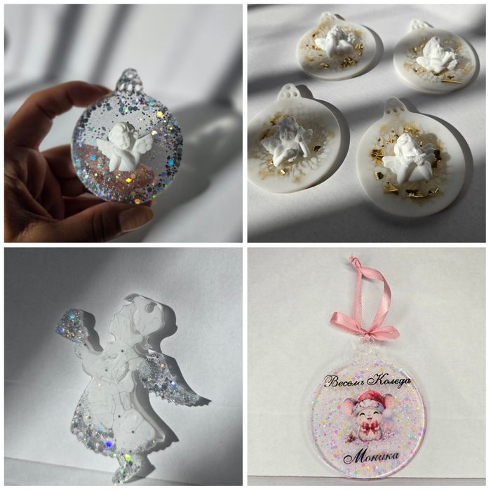 Персонализирани коледни играчки / украса снежинки висулки подарък