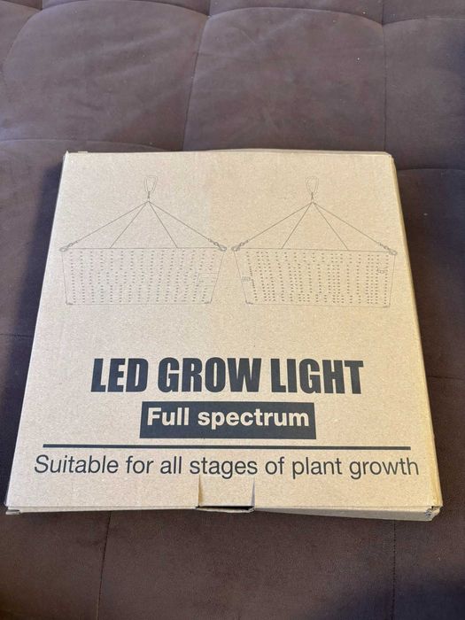 Пълен спектър LED фито лампа 30х30х3см за отглеждане на разстения