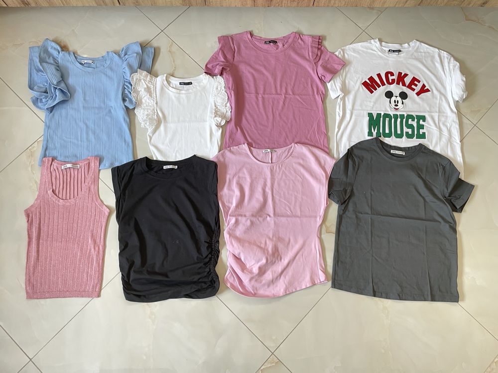 Zara тениска, потник zara , жилетка , блуза , зара