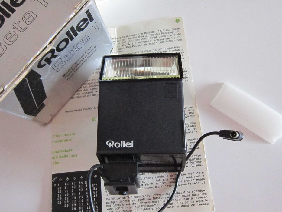 Flash Rollei Beta 1  made in Singapore +instructiuni, functional