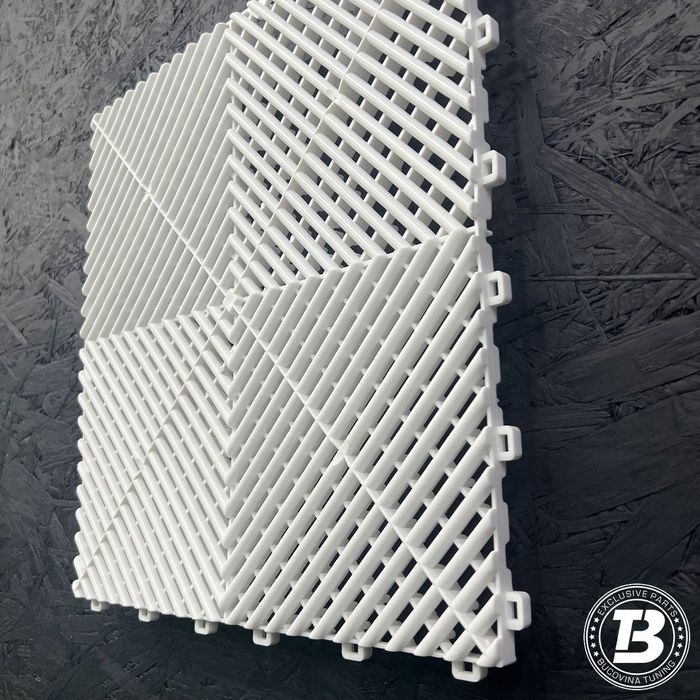 Pardoseala Modulara pentru Garaj si Ateliere Detailing - Alb