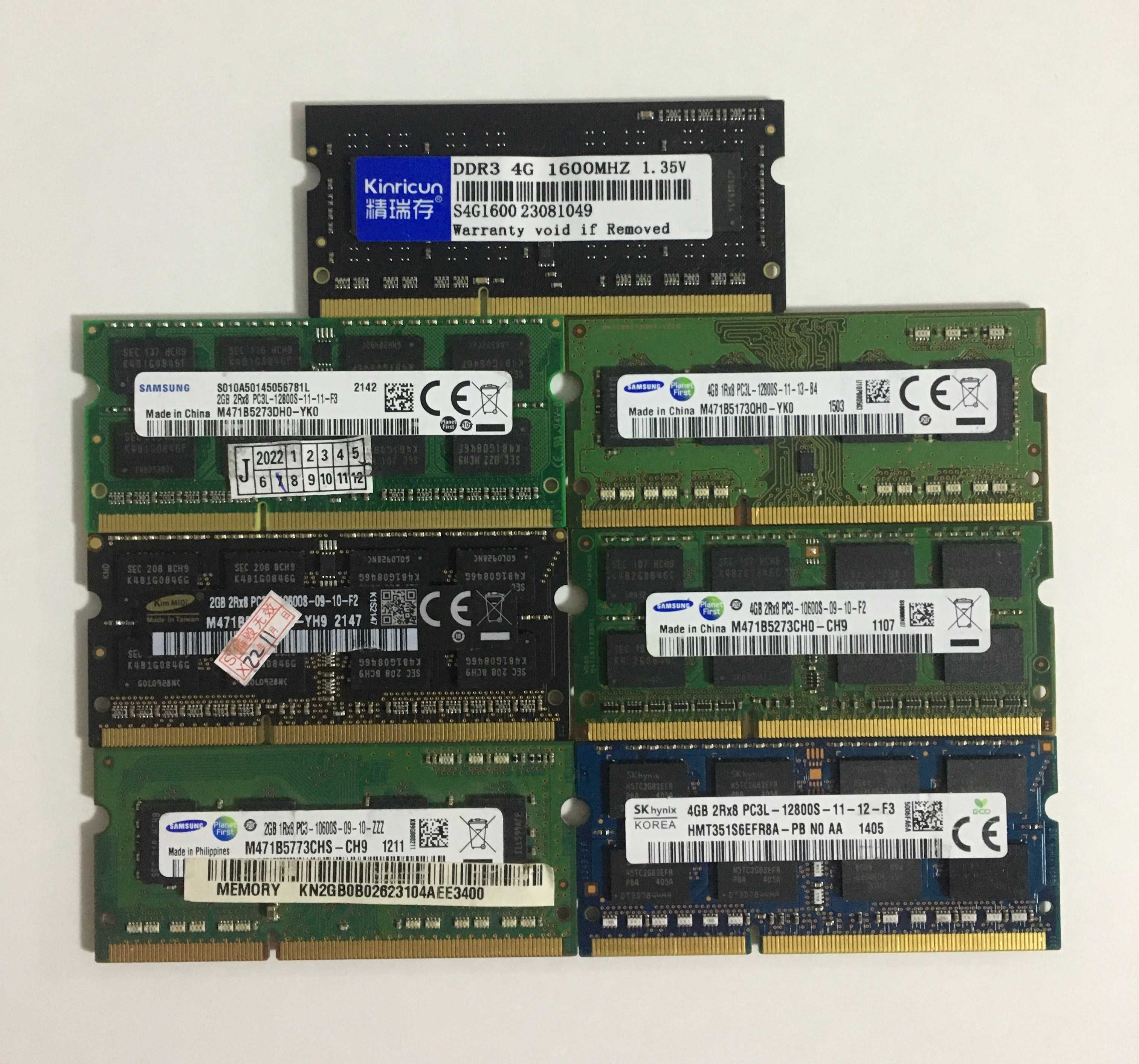 Оперативная память DDR3 2-4gb, SSD mSATA 32-64gb ссд