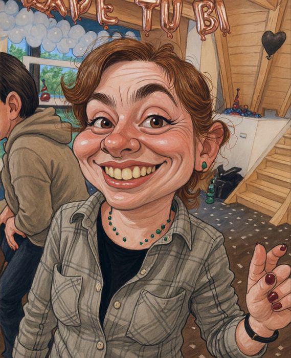 Caricaturi personalizate digitale, cadou inedit, prietena iubita iubit