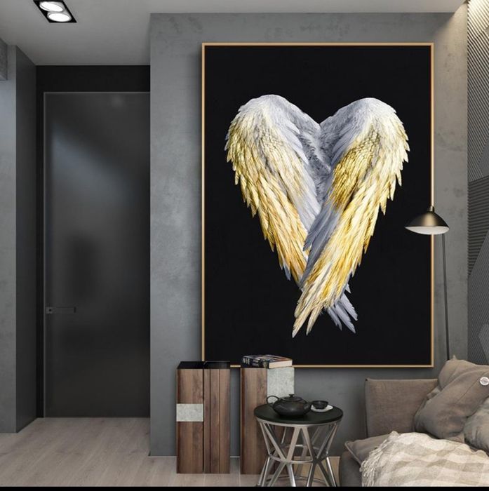 Decoratiuni, Tablou canvas painting Aripi de înger - Wall Art Eleganty