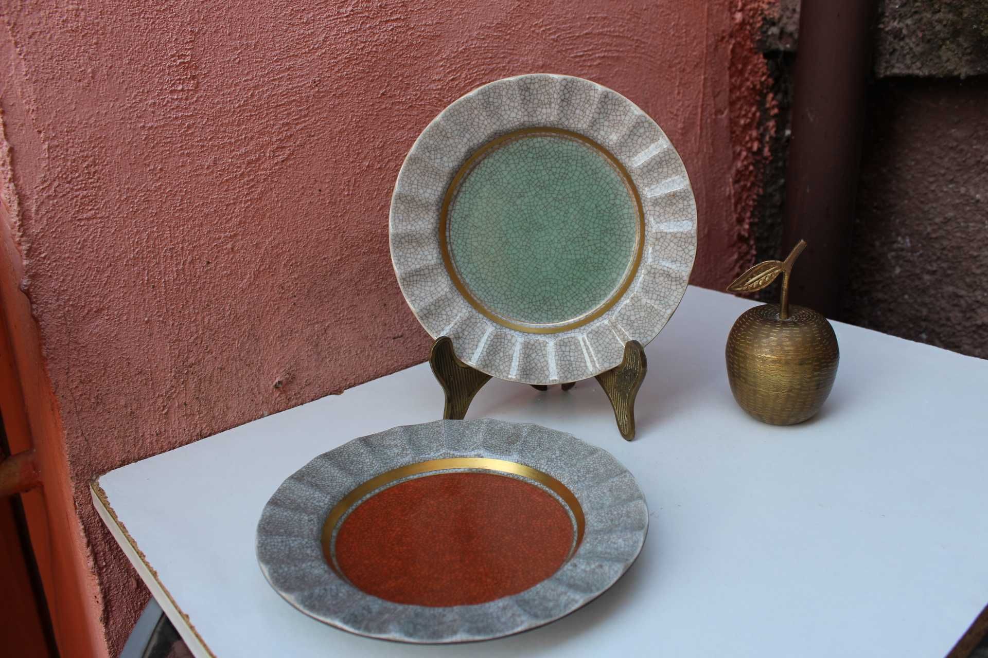Set 2 farfurii de colectie ROYAL COPENHAGEN, Thokild Olsen, ART DECO