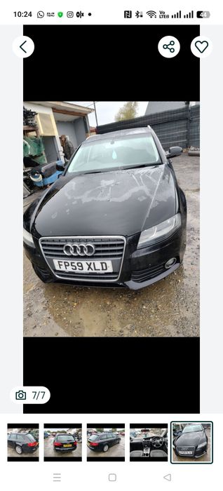 Piese motor cutie punte ușa aripa kit injecție haion audi A4 b8 2009