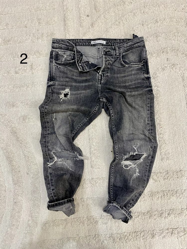 ZARA Jack and Jones cargo Black Island  мъжки дънки