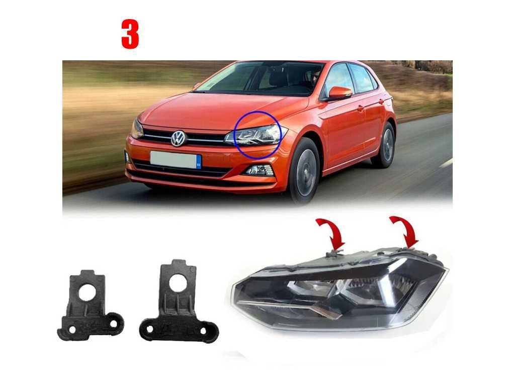 Kit reparatie urechi rupte far/faruri VW Passat B7 Polo AW/BZ Jetta A6