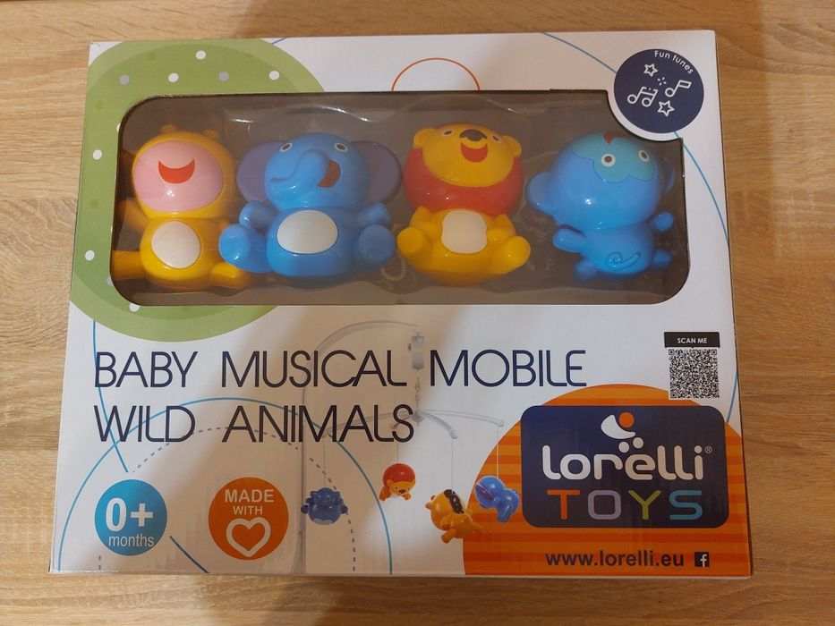 Музикална въртележка Loreli Wilds Animals