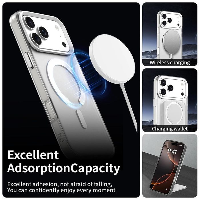 Кейс techsuit candycase magsafe за iphone 17 pro в бяло