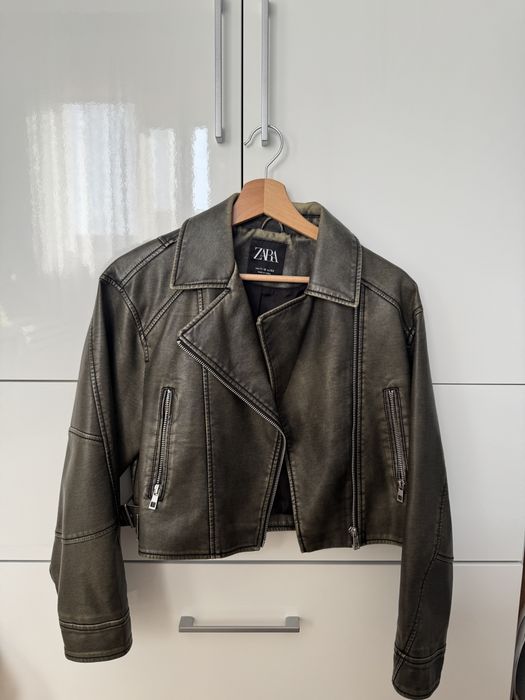 Кожено яке Zara хс / 11-12