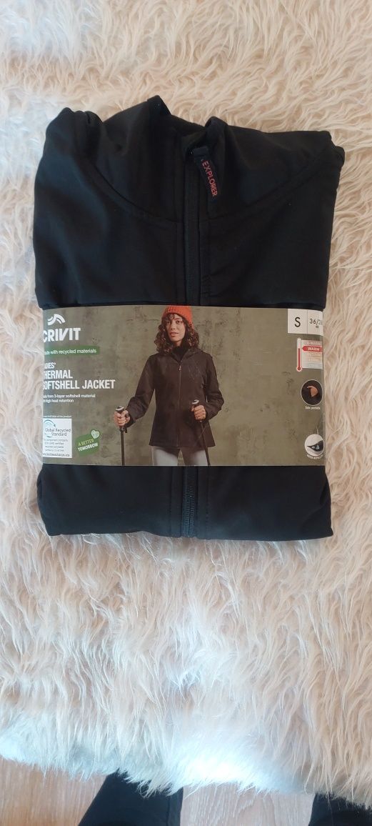 Черно Термояке Thermal Softshell jacket Crivit