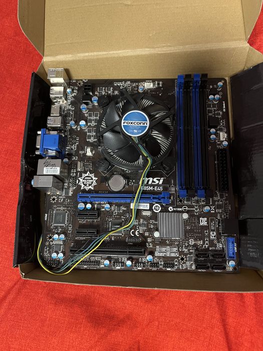 Blaca de baza msi B85M-E45 +procesor i5 4590