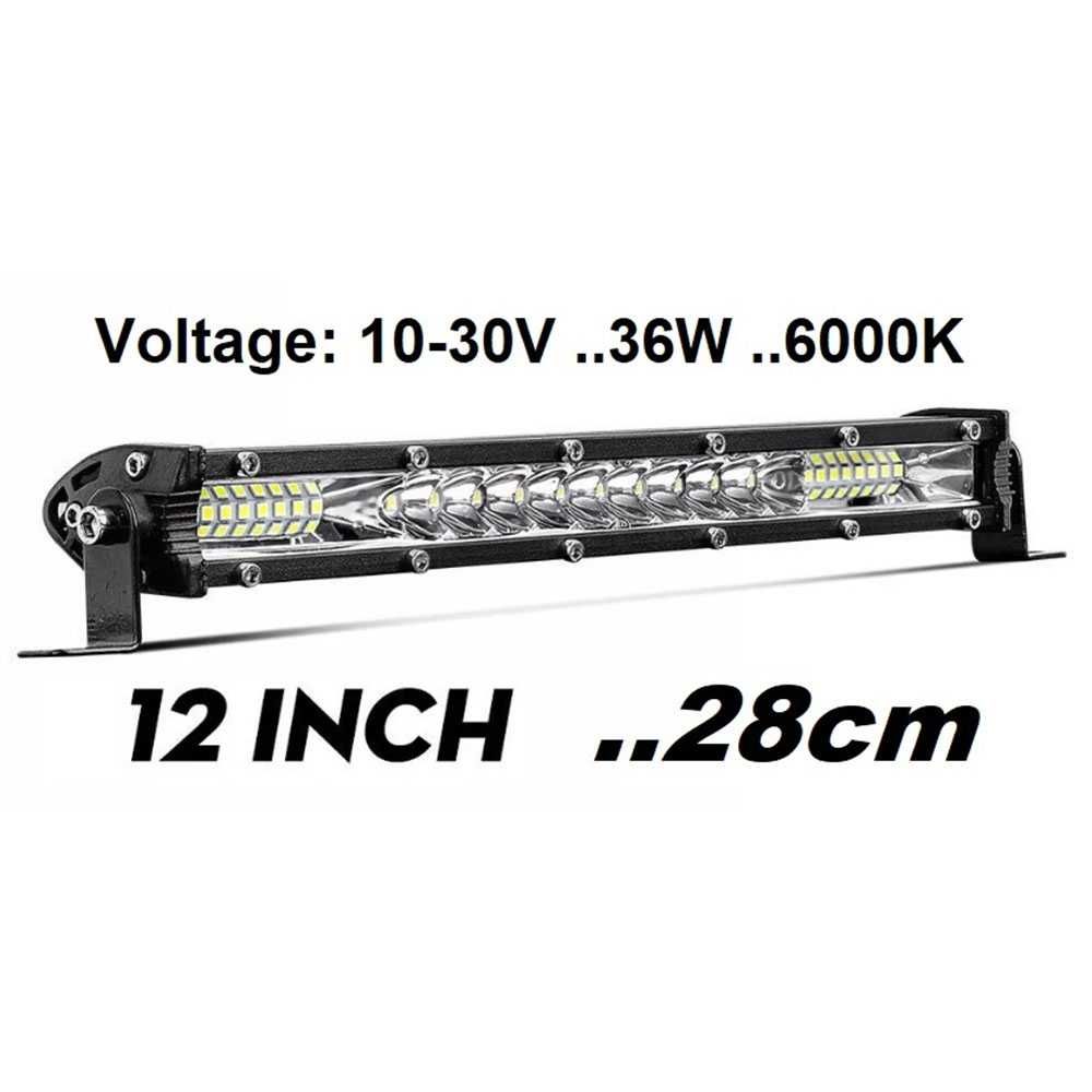 Мощен LED Bar, 12-24V, 90W, 28 cм