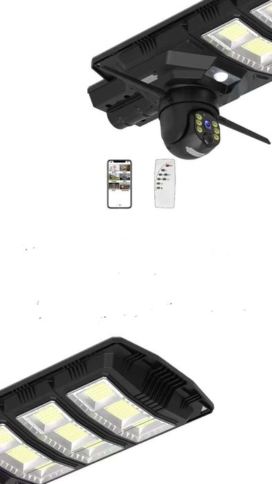 Camera Supraveghere/Lampa Solară 4G cu SIM, Panou Solar, Wireless