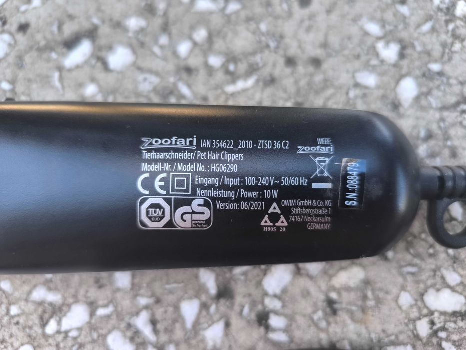 masina profesionala de tuns animale Zoofari