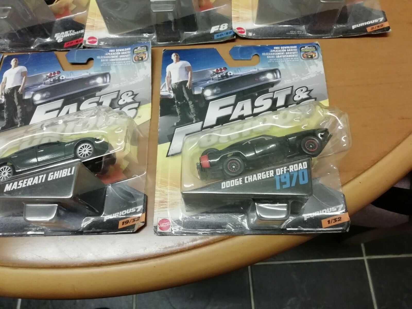 Метални колички Mattel Fast & Furious в мащаб 1:50