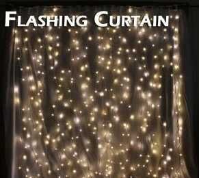Instalatie tip cortina LED perdea luminoasa Flashing Curtain