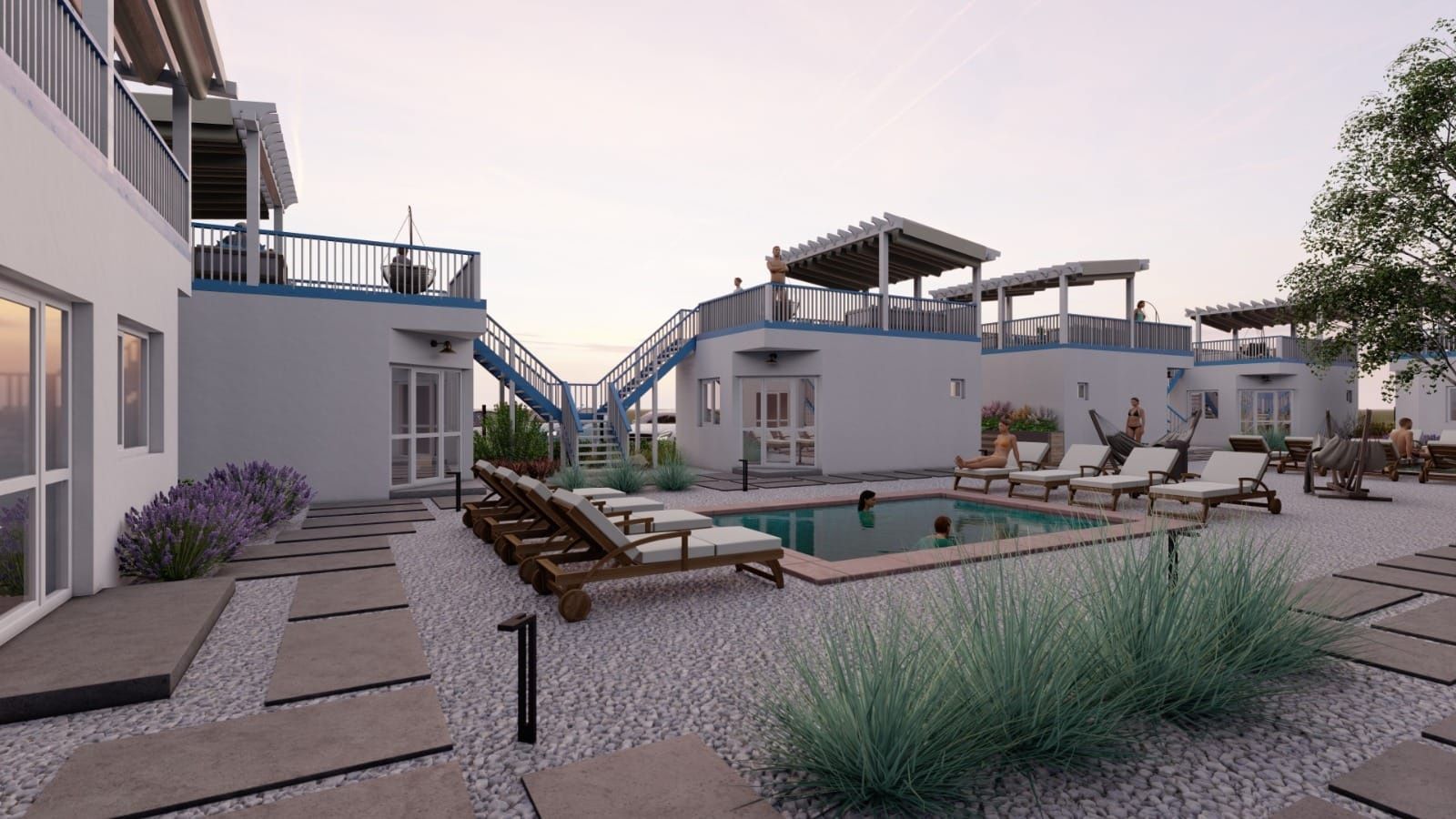 Bungalow / casa / apartament / studio în Resort cu piscina 50 m mare