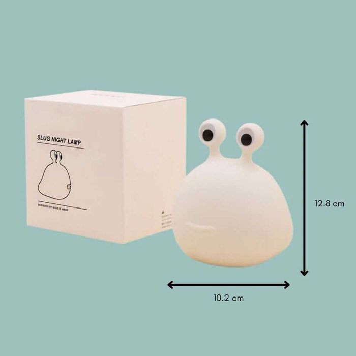 Lampa din silicon pt copii, design melc, acumulator, rezistenta la apa