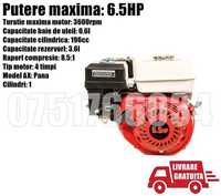 Motor Benzina 6.5 7 9 13 CP 4 T Generator Motocultor Livrare GRATUITA