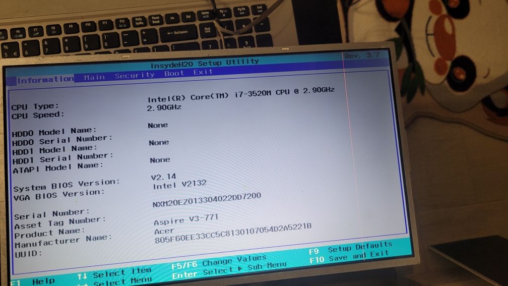 Procesor laptop Intel i7-3520M 2.90Ghz, 4Mb, PGA988, SR0MT