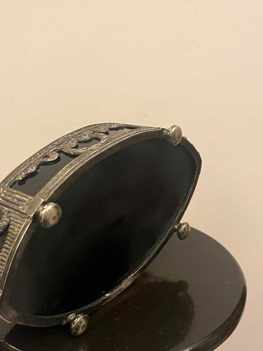 Bibelou fructiera centru de masa metalic bibelouri veche