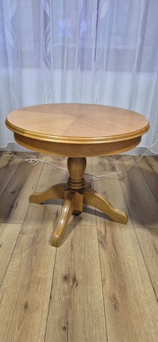 Masuta de cafea cu picior de lemn