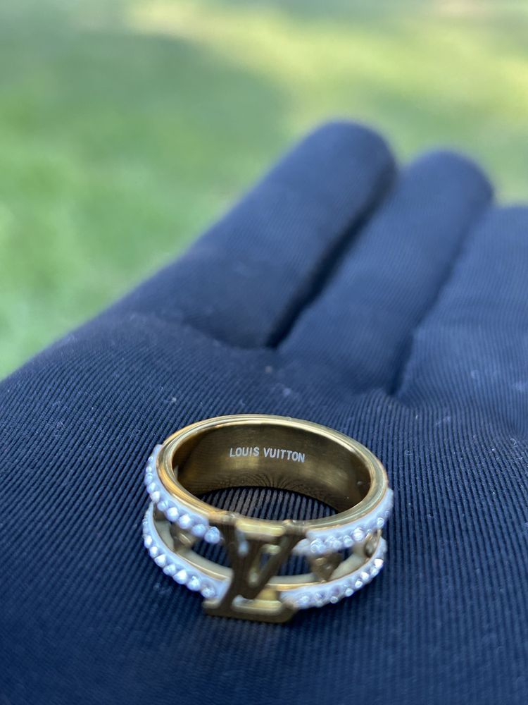 Inel Louis Vuitton Placat Cu Aur 14k