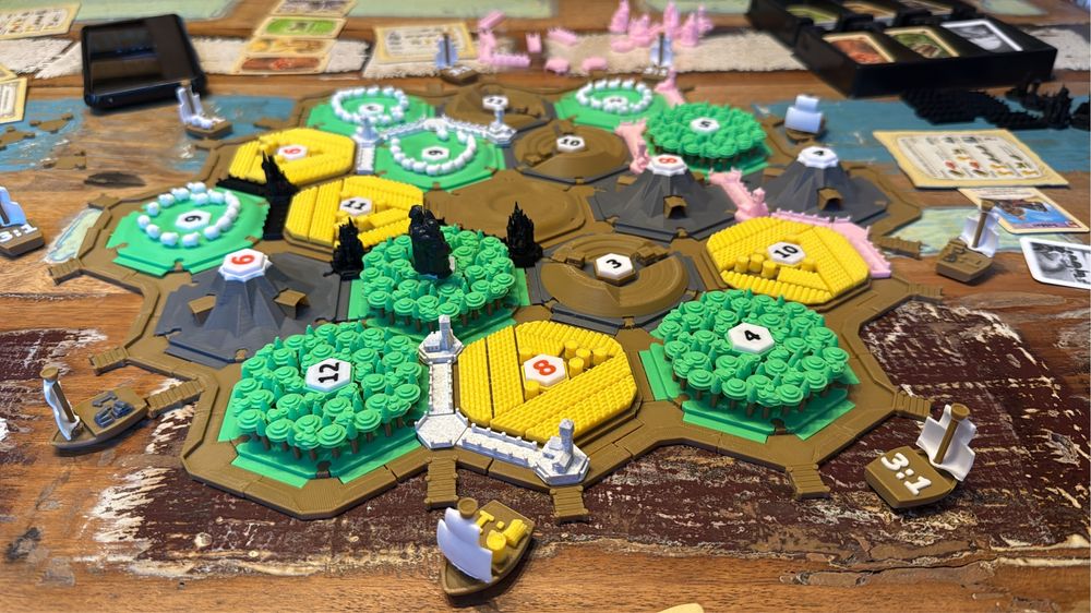 Catan Printat 3D Colorat