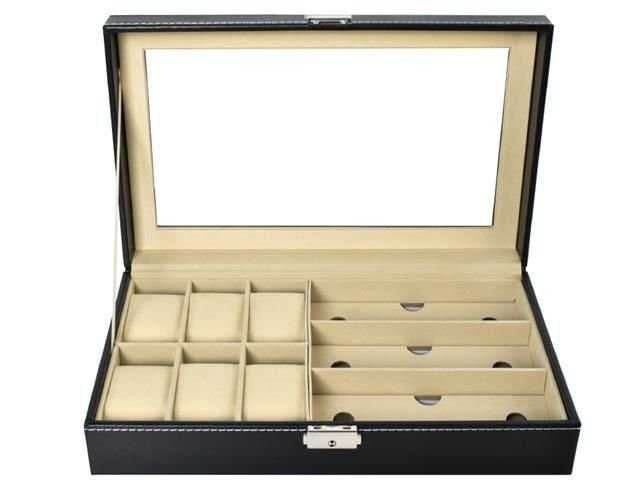 Луксозна кутия за съхранение на часовници и очила