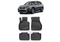 Гумени стелки зa BMW X1 F48, 2015-2022 г.,  ProLine 3D