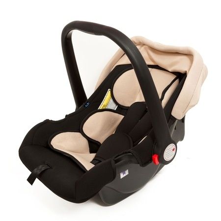 Cos auto/ Scoica auto Juju Baby Boo,0 - 13 kg, Negru/Bej