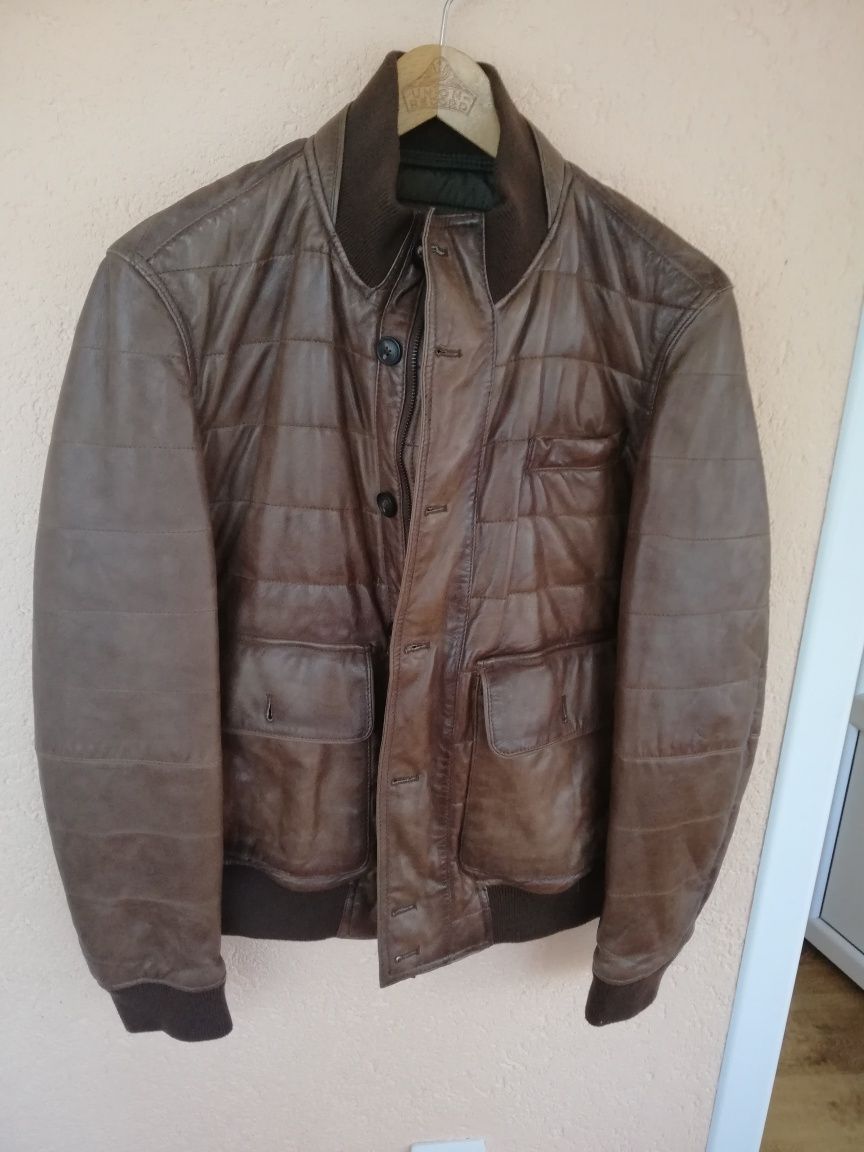 Geaca piele bărbati Massimo Dutti M