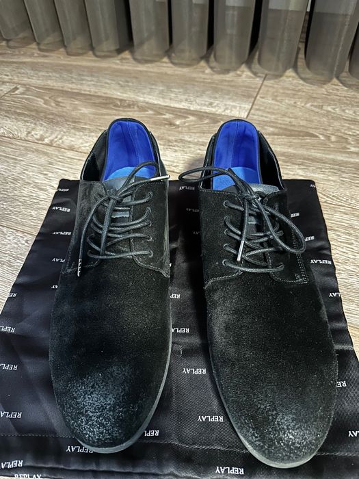 Мъжки обувки от естествен велур Replay