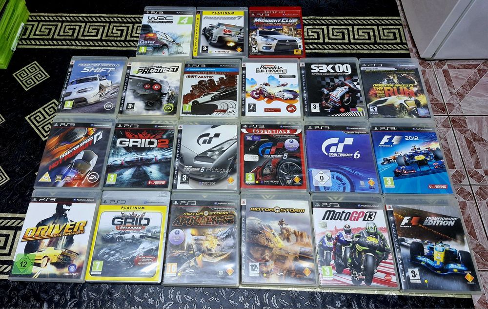 Fifa 17/18/Tekken/Dragon B/NFS/F1/Grand T/Grid Xbox 360/PS 3