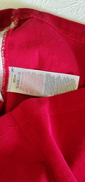 Rochie sarafan fete Minnie Mouse măr 80  1-2ani catifea reiat ca noua