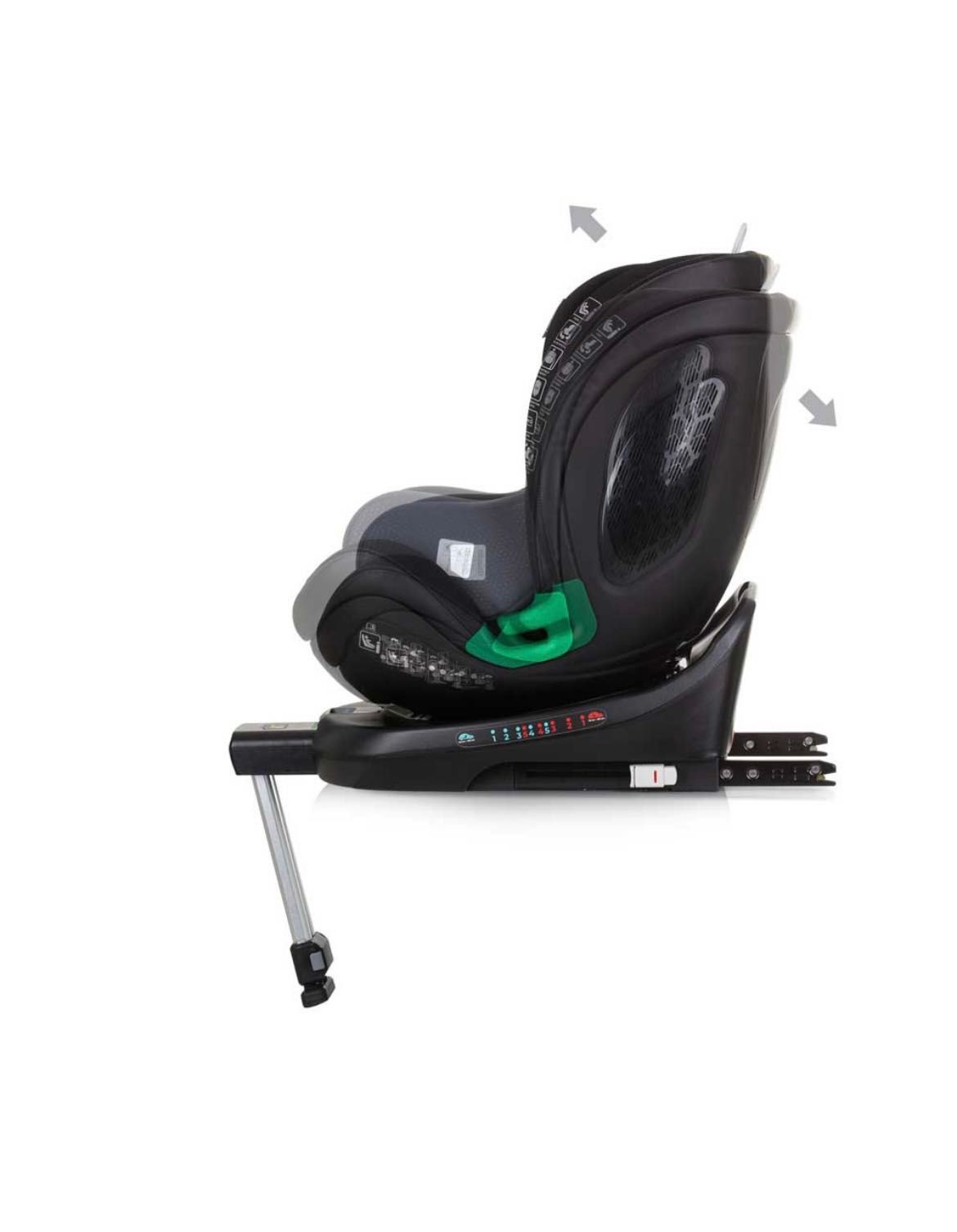 CHIPOLINO Стол за кола МАКСИМУС 360° I-SIZE (40-150 см) ISOFIX