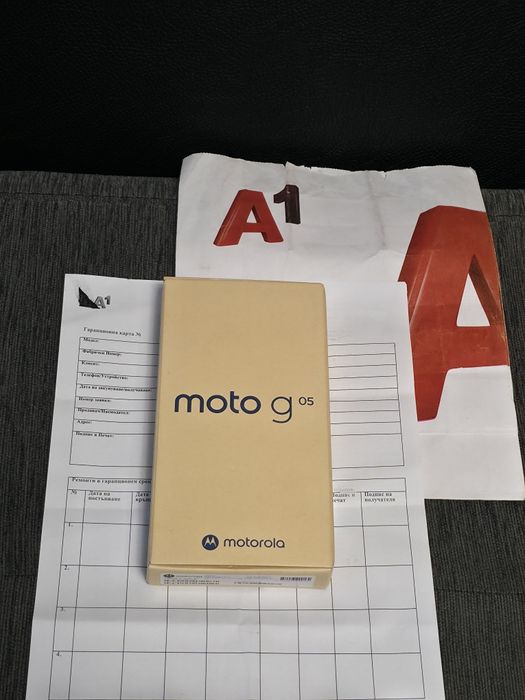 ЧИСТО НОВ 64GB Motorola g05 A1 Гаранция 2027г. Blue